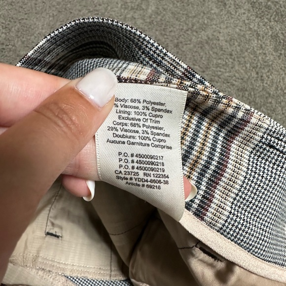 Wilfred plaid tie front pant size 4 - Picture 3 of 7